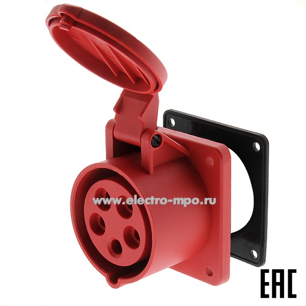 Р4924. Розетка РЩ-103 для с/п  26264DEK 16А 380В 3P+PE+N IP44 (DEKraft)