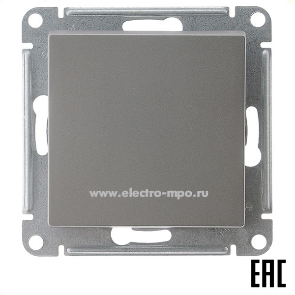 Ю4770. Механизм AtlasDesign ATN000971 переключателя 1кл. перекрестный с/п сталь  (Systeme Electric)