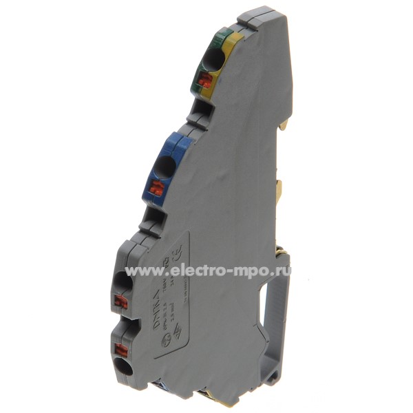 Клемма OPK-3K 2,5 1020174/1872 трехуровневая пружинная серая 2,5мм2 24А ...