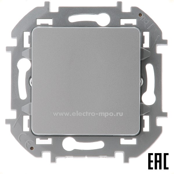 Ю5805. Механизм Inspiria 673682 переключателя 1кл. промежуточного с/п алюминий (Legrand/Daccord)