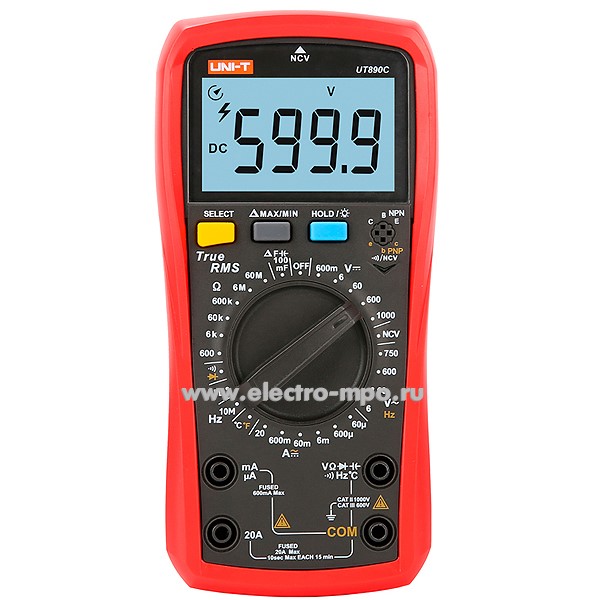 И48. Мультиметр 13-0070 универсальный UT890C (UNI-T)