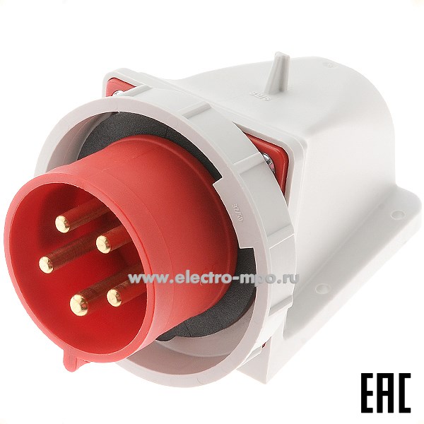 Р5816. Вилка 5252-6k на поверхность 3P+N+E 32А 415В IP67 без сальника М25 (РСЕ Австрия)