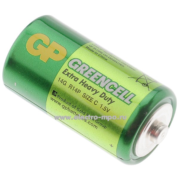 С6517. Элемент питания 14G-OS2 R14 (C) 1,5В 2,37 А/ч cолевой (GP)