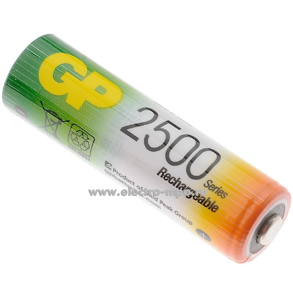 26544.С6544 Аккумулятор 250AAHC-BL2 R6(AA) 1,2В 2500 мА/ч бытовой никель-металлгидридный Ni/Mh (GP)