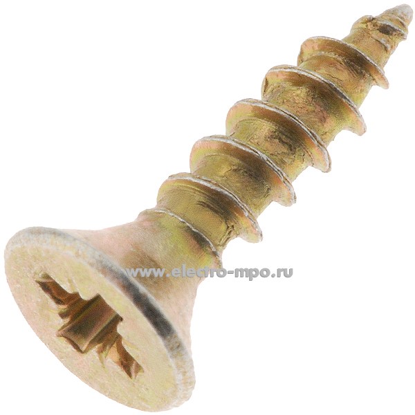 Г1101. Шуруп универсальный 3х12мм с покрытием шлиц PZ потайная головка