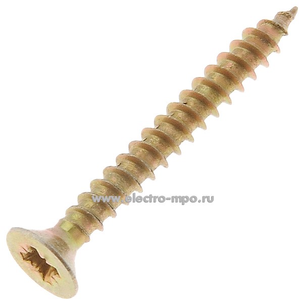 Г1104. Шуруп универсальный 3х25мм с покрытием шлиц PZ потайная головка