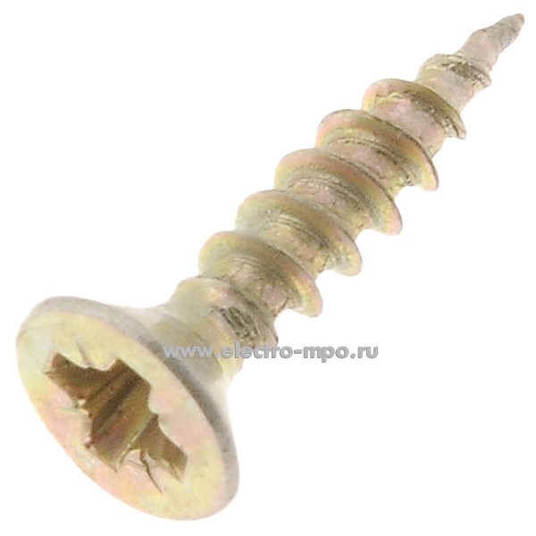 Г1111. Шуруп универсальный 3,5х16мм с покрытием шлиц PZ потайная головка