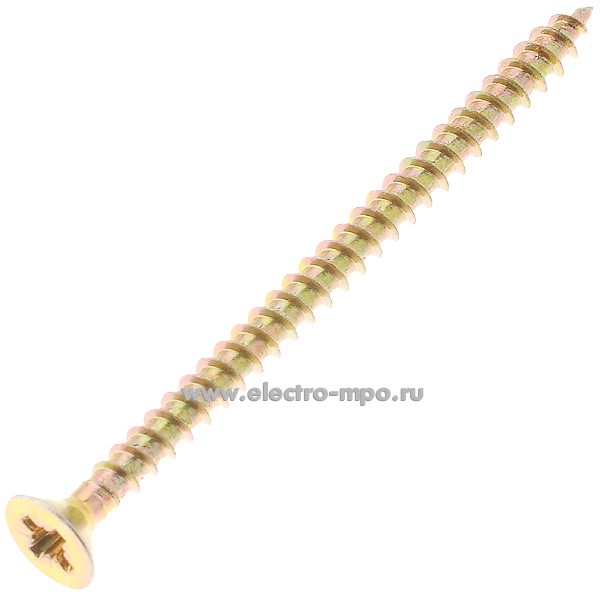 Г1127. Шуруп универсальный 4х60мм с покрытием шлиц PZ потайная головка