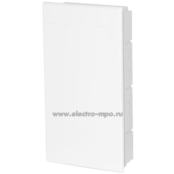 Е0429. Бокс 68136Б белый встраиваемый на 36 модуля с клеммником непрозрачная дверь IP40 (Рувинил)