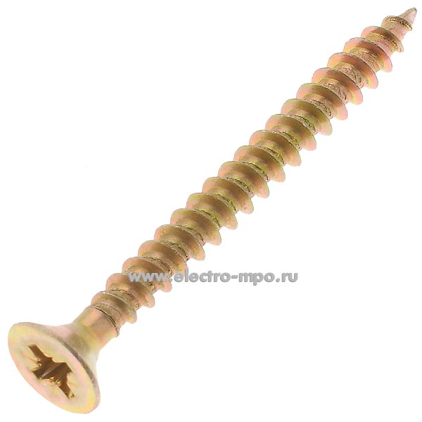 Г1142. Шуруп универсальный 5х50мм с покрытием шлиц PZ потайная головка
