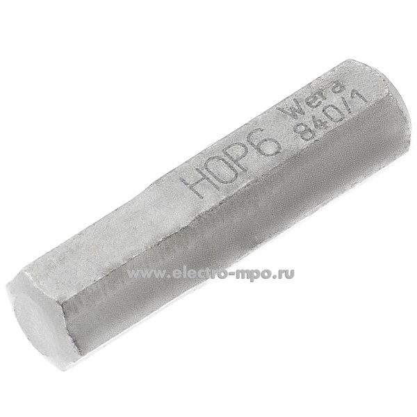 71549.В1549 Бита Hex-Plus HEX6 05056330 для винтов с шестигр. шлицем L=25мм (Wera)