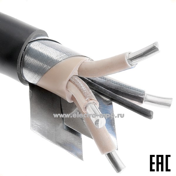 П3733. Кабель АВБШвнг(А)-LS 4х16,0ок (N)-0,66 ГОСТ (Калужский кабельный завод)