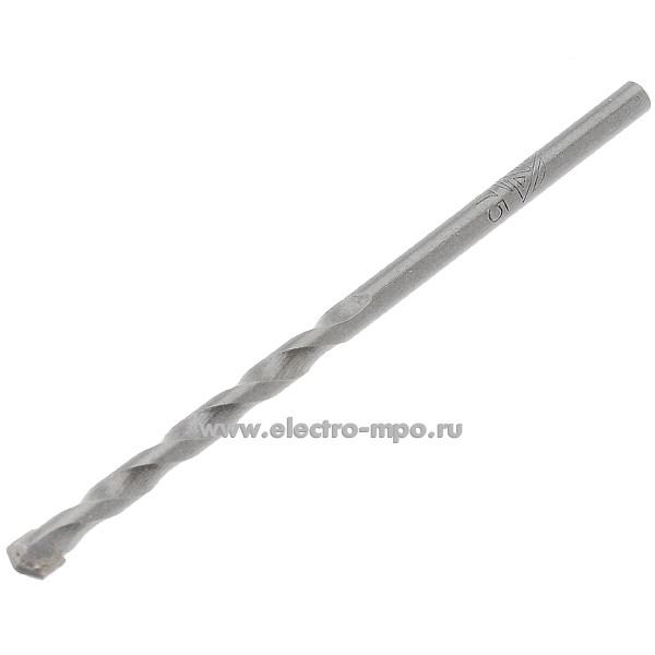 И8038. Сверло по бетону 4х75мм 5007001 цилиндрический хвостовик (Волжский инструмент)