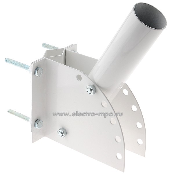 С0486. Кронштейн КРТР на круглую опору D=60мм белый (ПФ Дельта Санкт-Петербург)