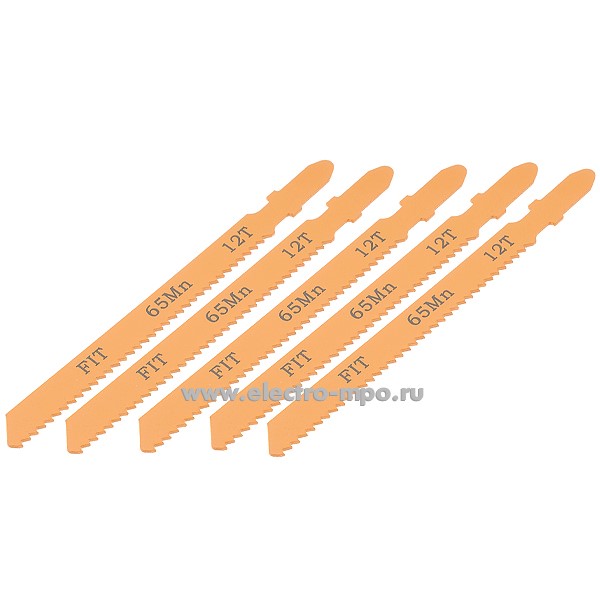 76538.И6538 Пилка 41106 к электролобзику по дереву усиленная сталь комплект 5шт (FIT)