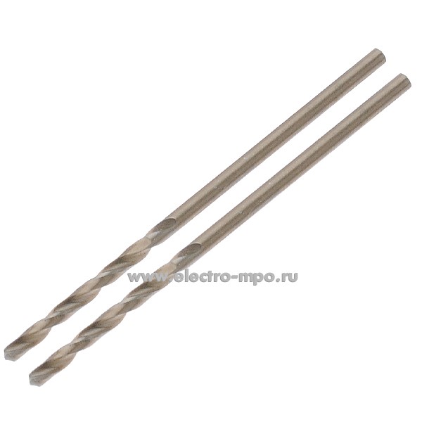 В7516. Сверло 75141 1,5х20х43мм кобальтовое INDUSTRIAL по металлу 2шт (Tolsen Китай)