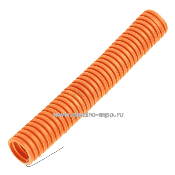 Т02. Труба 43201 гофрированная безгалоген. (HF) 32мм ПП (Dвнутр. 24,3мм) лёгкая, с зондом (Рувинил Росси