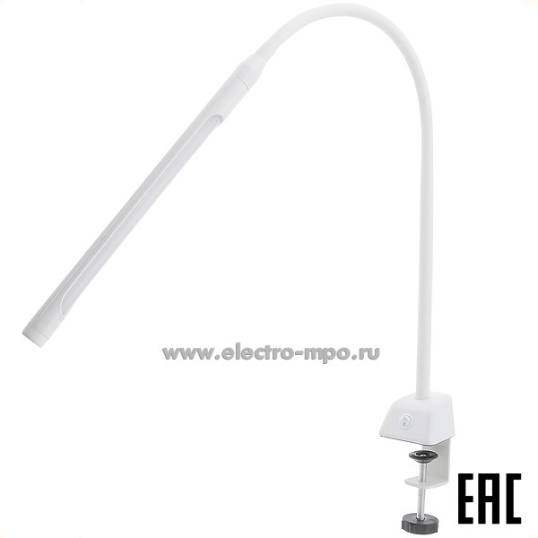 С6057. Светильник 71838 NDF-C007-7W-6K-WH-LED 7Вт 6000K светодиодный на струбцине белый (Navigator)