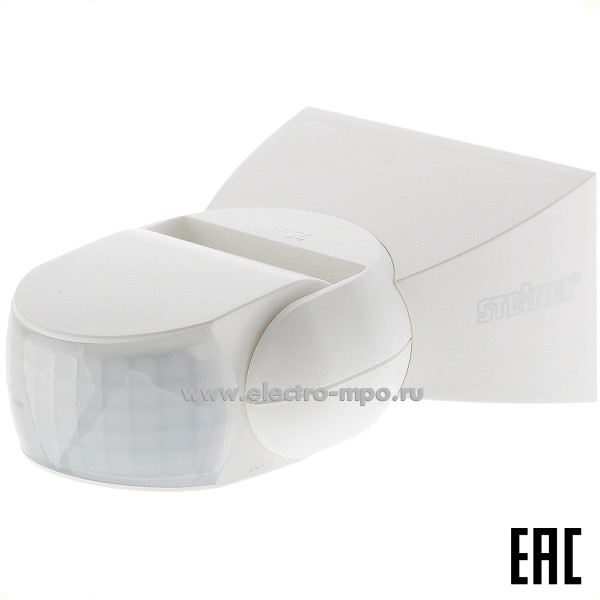 С8056. Датчик движения IS1 600310 макс. мощность 500Вт 120 град 10м белый IP54 (Steinel Германия)