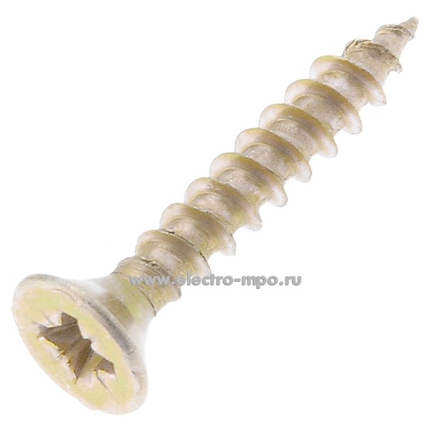 Г1121. Шуруп универсальный 4х25мм с покрытием шлиц PZ потайная головка