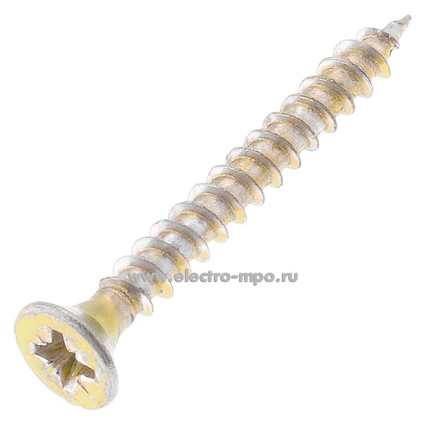 Г1123. Шуруп универсальный 4х35мм с покрытием шлиц PZ потайная головка