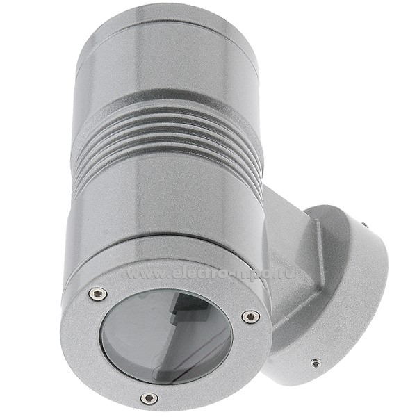 29976.С9976 Светильник Lyra80 465GU10X1 all КЛЛ 14Вт GU10 настенный серый металлик IP66 (Landa Италия)