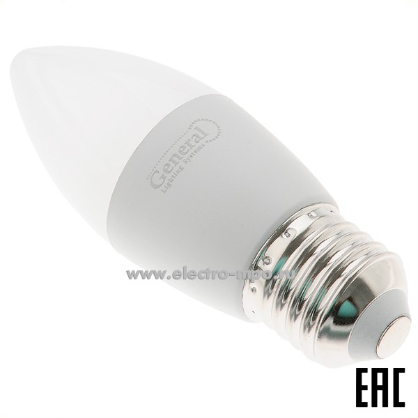 Л03. Лампа 15Вт 661100 GLDEN-CF-15-230-E27-6500К 1070Лм светодиодная "свеча" дневной свет (General)