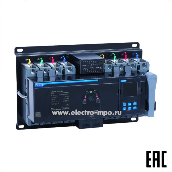 Б2415. Устройство автоматического ввода резерва (АВР) 3ф 400А 256811 NXZM-400S/3B с контроллером (CHINT)