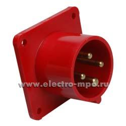 Р5825. Вилка 624-6 на поверхность 3Р+Е с/п прямая 32А 415В IP44 (РСЕ Австрия)