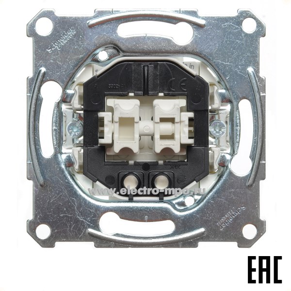 Ю3106. Механизм Merten D-Life MTN3135-0000 выключателя 2 кл.с подсветкой с/п (Schneider Electric)