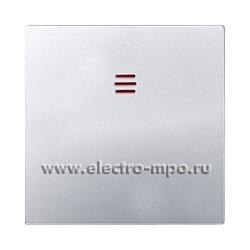 Ю1750. Клавиша Simon 82 82011-33 с линзой подсветки алюминий (Simon Electric Испания)