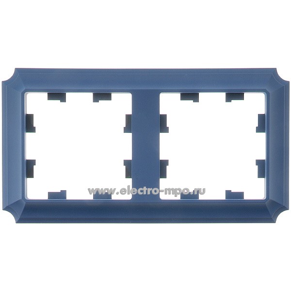 Ю3862. Рамка-2 AtlasDesign Antique ATN101102 универсальная аквамарин (Systeme Electric)