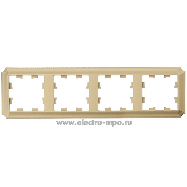 Ю3869. Рамка-4 AtlasDesign Antique ATN101604 универсальная золото (Systeme Electric)
