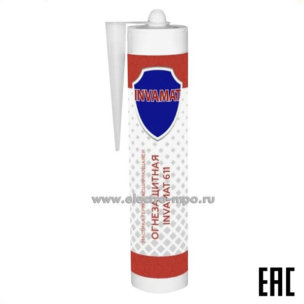 М7205. Мастика Invamat 611 терморасширяющаяся огнезащитная 310мл (СтройОптТорг)