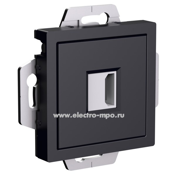 Ю4282. Механизм AtlasDesign ATN001080 розетки аудио/видео тип HDMI с/п карбон (Systeme Electric)
