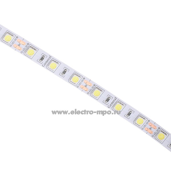 С1016. Лента светодиодная 503420 GLS-5050-60-14.4-12-IP20-PRO-6 72Вт 6500К 12В пост. тока 5м (General)