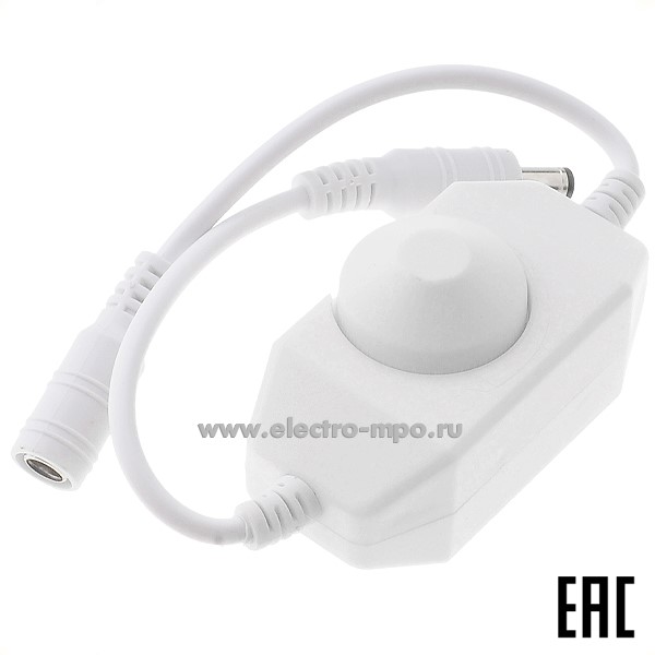 С1116. Диммер CDM06AESB на проводе к СД ленте 12В пост. тока 72Вт IP20 (Ecola)