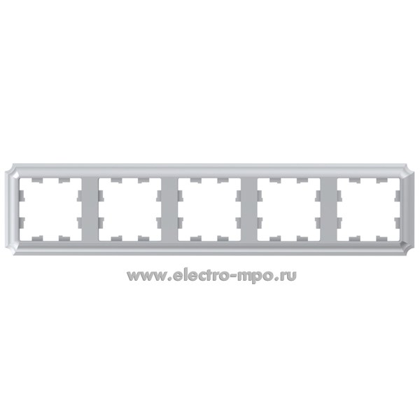 Ю3825. Рамка-5 AtlasDesign Antique ATN100305 универсальная алюминий (Systeme Electric)