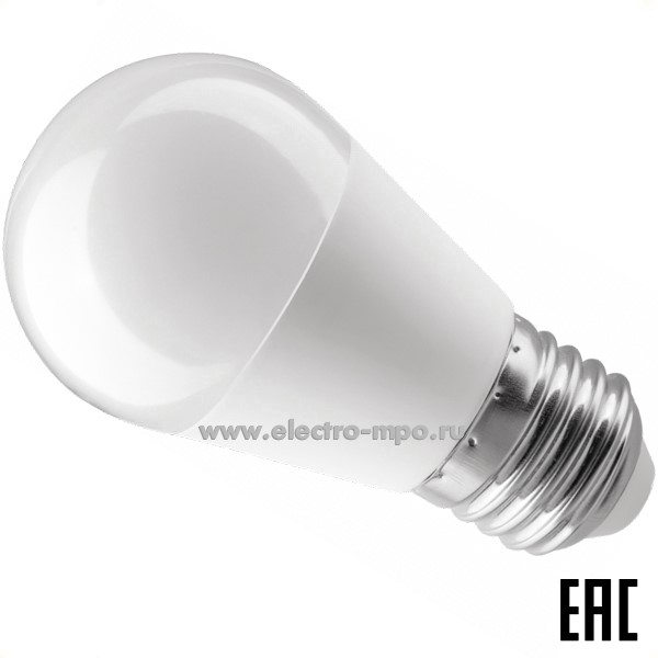 Л16. Лампа 10Вт 82913 OLL-G45-10-230-4K-E27-PROMO 750Лм 4000К светодиодная "шарик" х/б свет (ОНЛАЙТ)