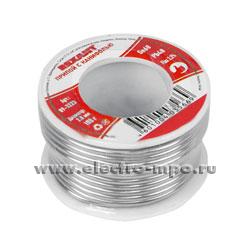 В3326. Припой 09-3323 Sn60Pb40 Flux 2.2% 250 г D=2,0мм на катушке с канифолью (Rexant)