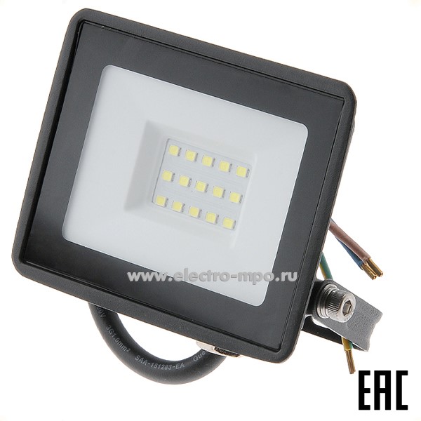 С0276. Прожектор Б0052022 LPR-023-0-65K-020 220В 20Вт 1600Лм 6500К светодиодный IP65 (ЭРА)