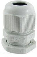 Б26. Сальник резьбовой дюймовый PG11 IP68 для кабеля диам. 8-10мм 00932 без гайки (ABB)