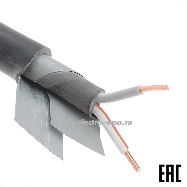 П42. Кабель ВБШвнг(А)-LS 2х4,0ок (N,PE)-0,66 ГОСТ (Калужский кабельный завод)