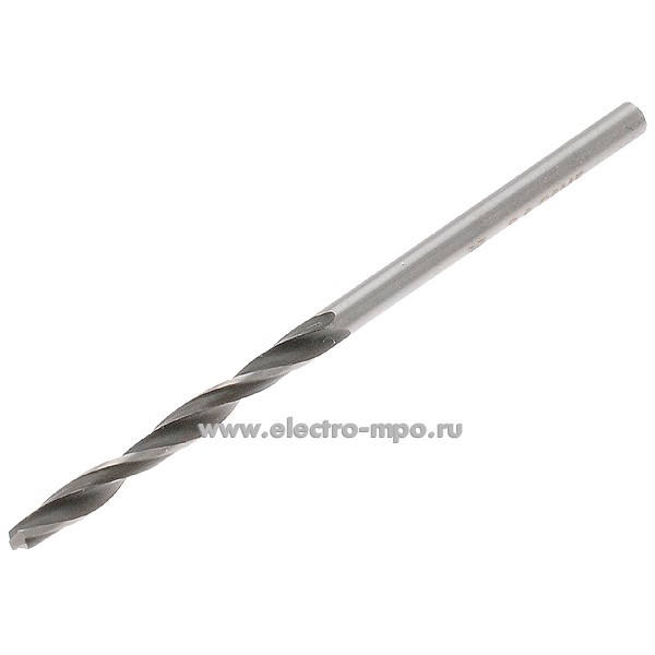 И7426. Сверло 2,6х57мм по металлу с цилиндрическим хвостовиком (Россия)