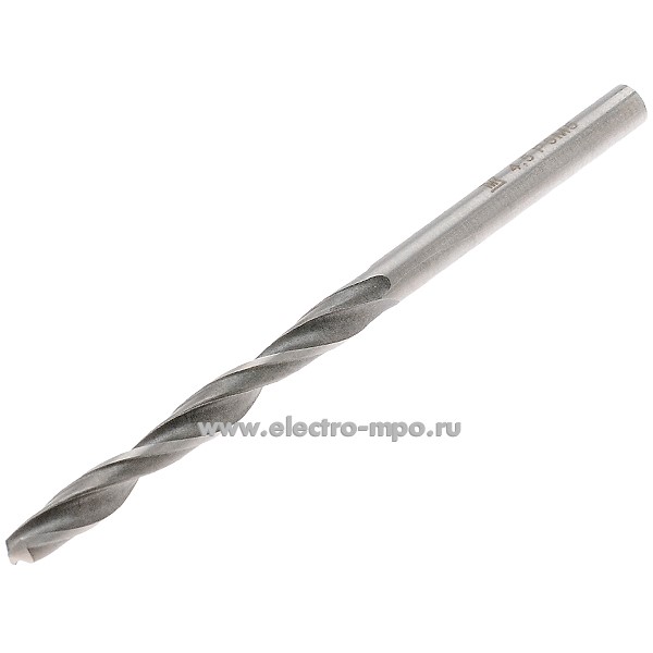 И7445. Сверло 4,5х80мм по металлу с цилиндрическим хвостовиком (Россия)
