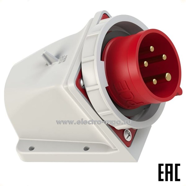 Р5815. Вилка 5152-6k на поверхность 3P+N+E 16А 415В IP67 без сальника М25 (РСЕ Австрия)