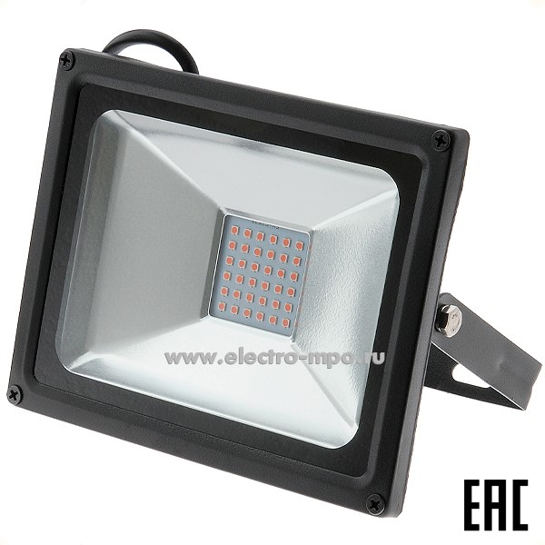 С0572. Прожектор 61177 OFL-30-RED-BL-IP65-LED 220В 30Вт светодиодный IP65 (ОНЛАЙТ)