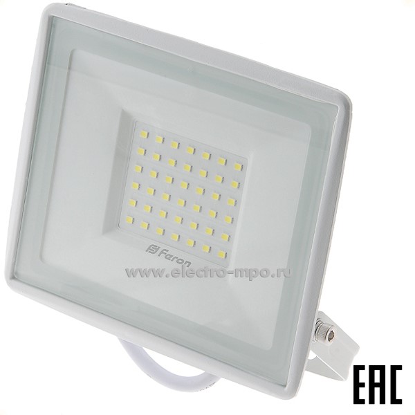 С0593. Прожектор 29498 LL-921 220В 50Вт 4750Лм 6400К светодиодный белый IP65 (Feron)