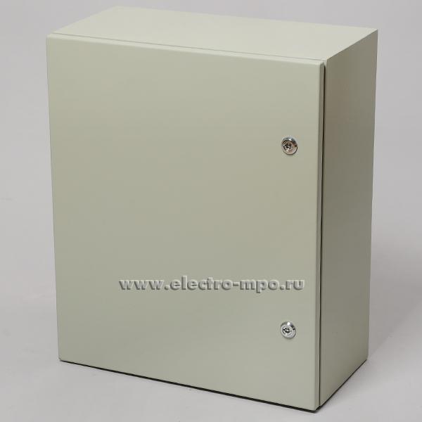 Е5020. Шкаф SPT-605025  IP65 600х500х250мм светло-серый с монтажной платой (Saipwell)