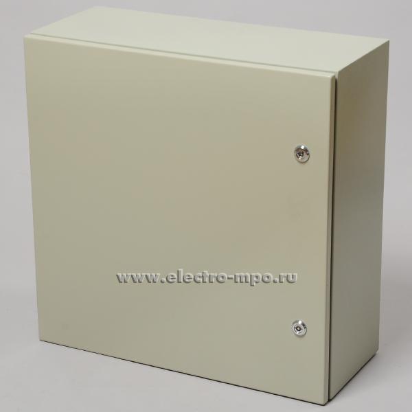 Е5022. Шкаф SPT-606025  IP65 600х600х250мм светло-серый с монтажной платой (Saipwell)